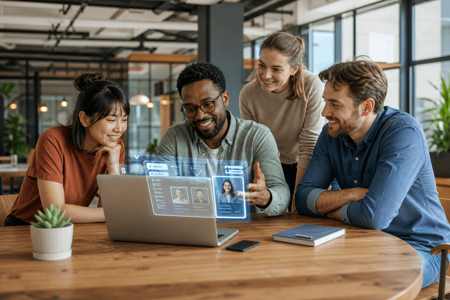 PME utilisant l'IA pour accélérer son recrutement.